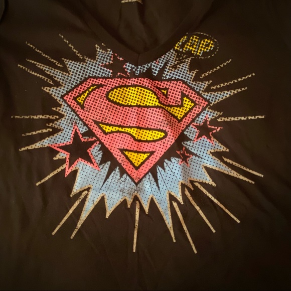 Supergirl Black Tee Shirt Junior size XXL (19) - Picture 1 of 8